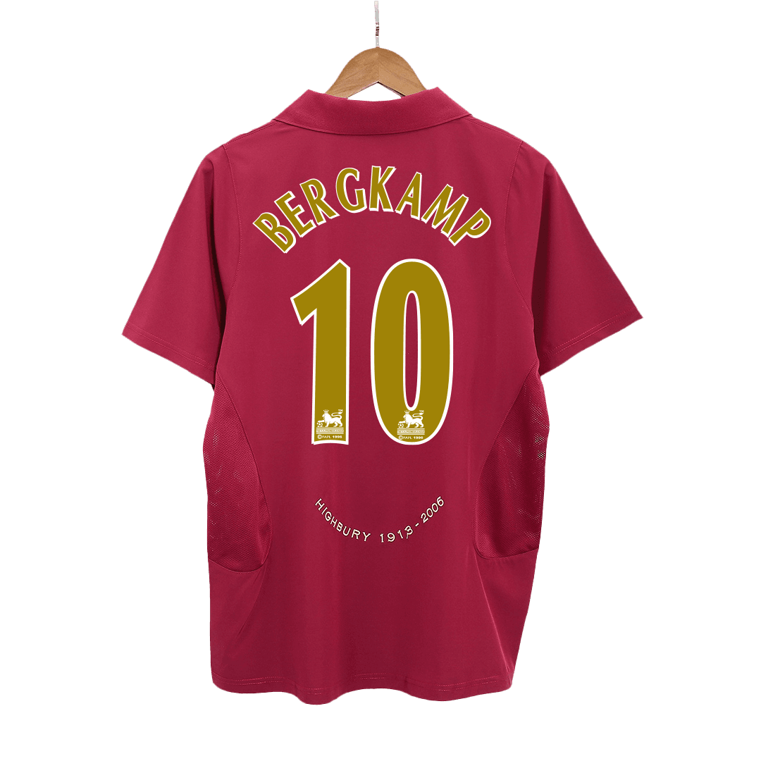 Arsenal 2005/06 Retro Home Soccer Jersey - BERGKAMP #10