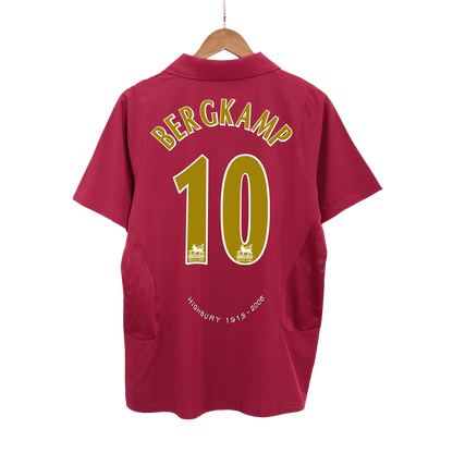 Arsenal 2005/06 Retro Home Soccer Jersey - BERGKAMP #10