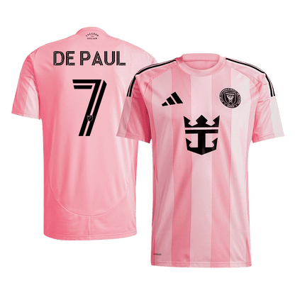 DE PAUL #7 Men's Inter Miami CF 2025 Home Soccer Jersey