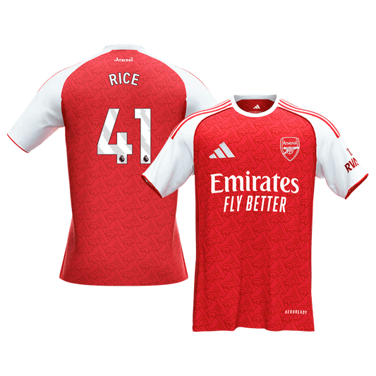 Arsenal 2025/26 Home Soccer Jersey - RICE #41