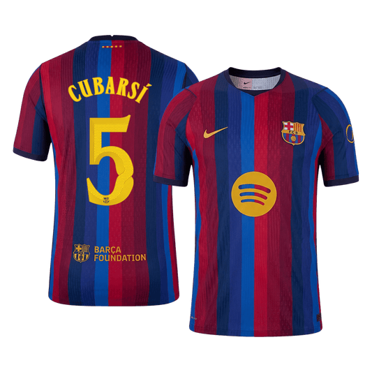 Barcelona 2026/27 Home Soccer Jersey - CUBARSÍ #5 – UCL (Player Edition)