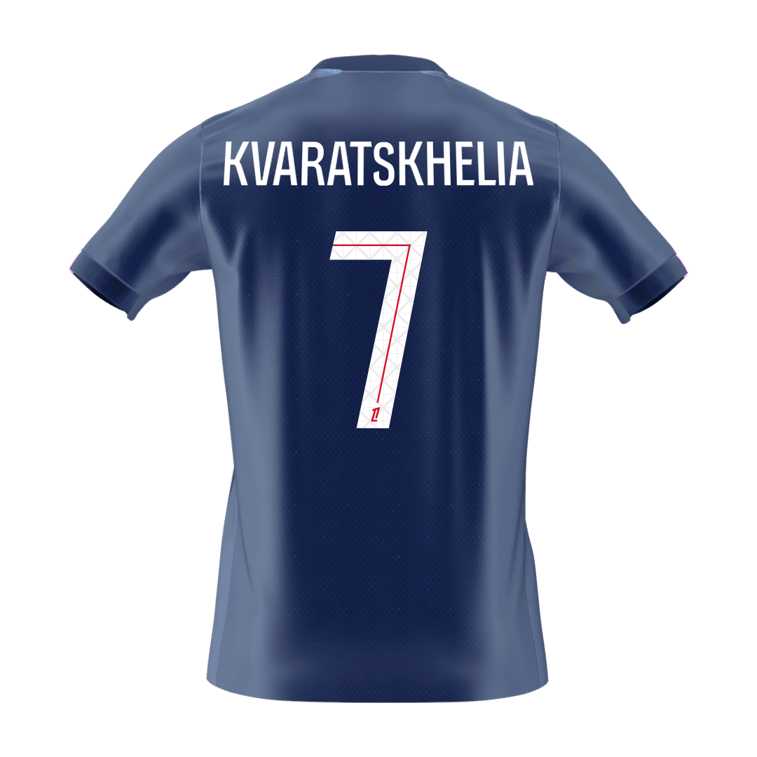 PSG 2025/26 Home Soccer Jersey - KVARATSKHELIA #7