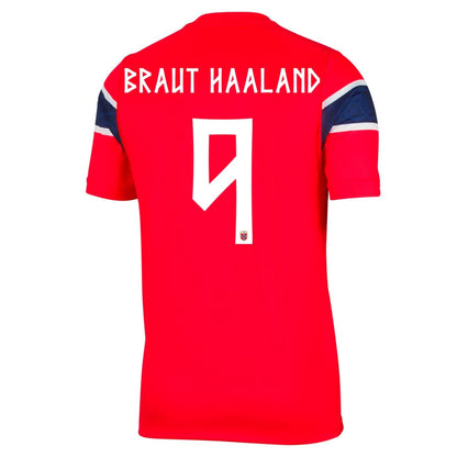 BRAUT HAALAND #9 Men's Norway World Cup 2026 Home Soccer Jersey