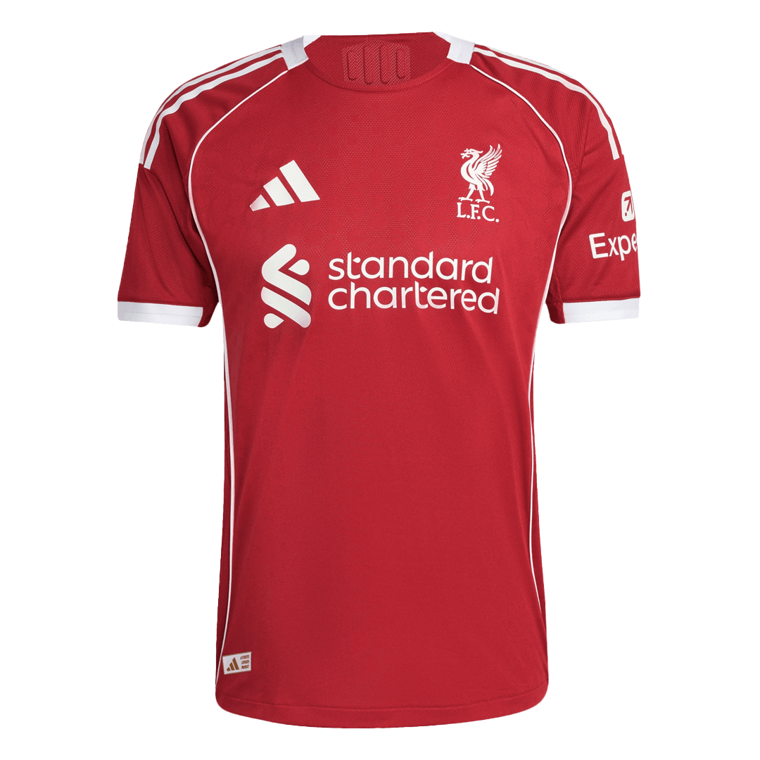 SZOBOSZLAI #8 Men's Liverpool 2025/26 Player Version Home Soccer Jersey - Slim Fit