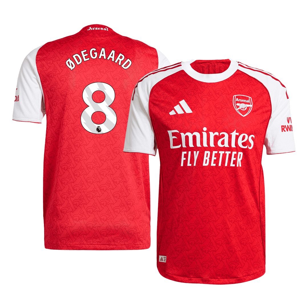 Arsenal 2025/26 Home Soccer Jersey - ØDEGAARD #8 (Player Edition)