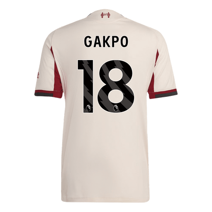 GAKPO #18 Men's Liverpool 2025/26 Player Version Away Soccer Jersey - Slim Fit