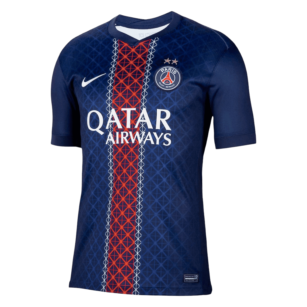 Champions of Europe #26 Men's PSG 2025/26 Home Soccer Jersey [PREMIUM]
