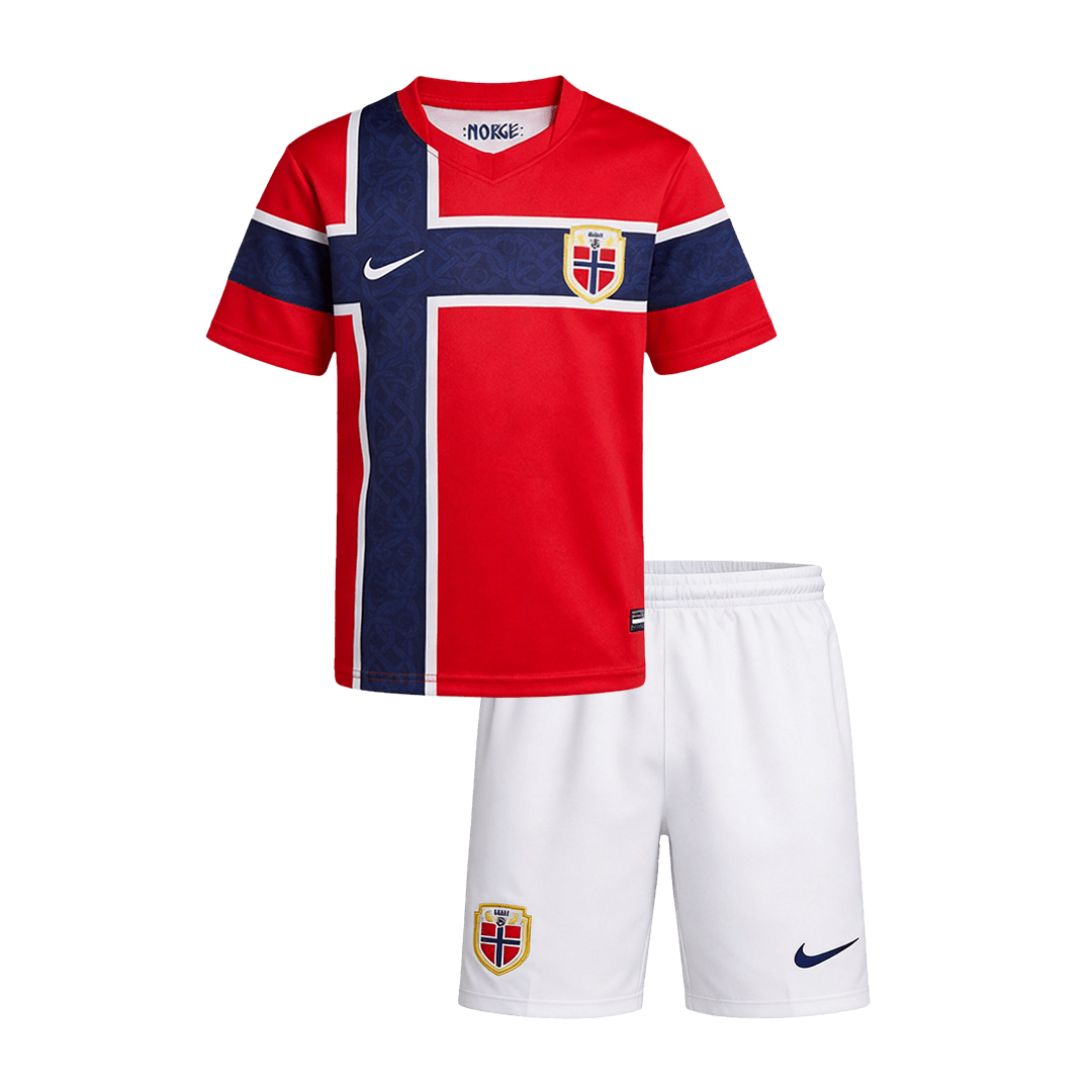 Kids Norway World Cup 2026 Home Soccer Kit