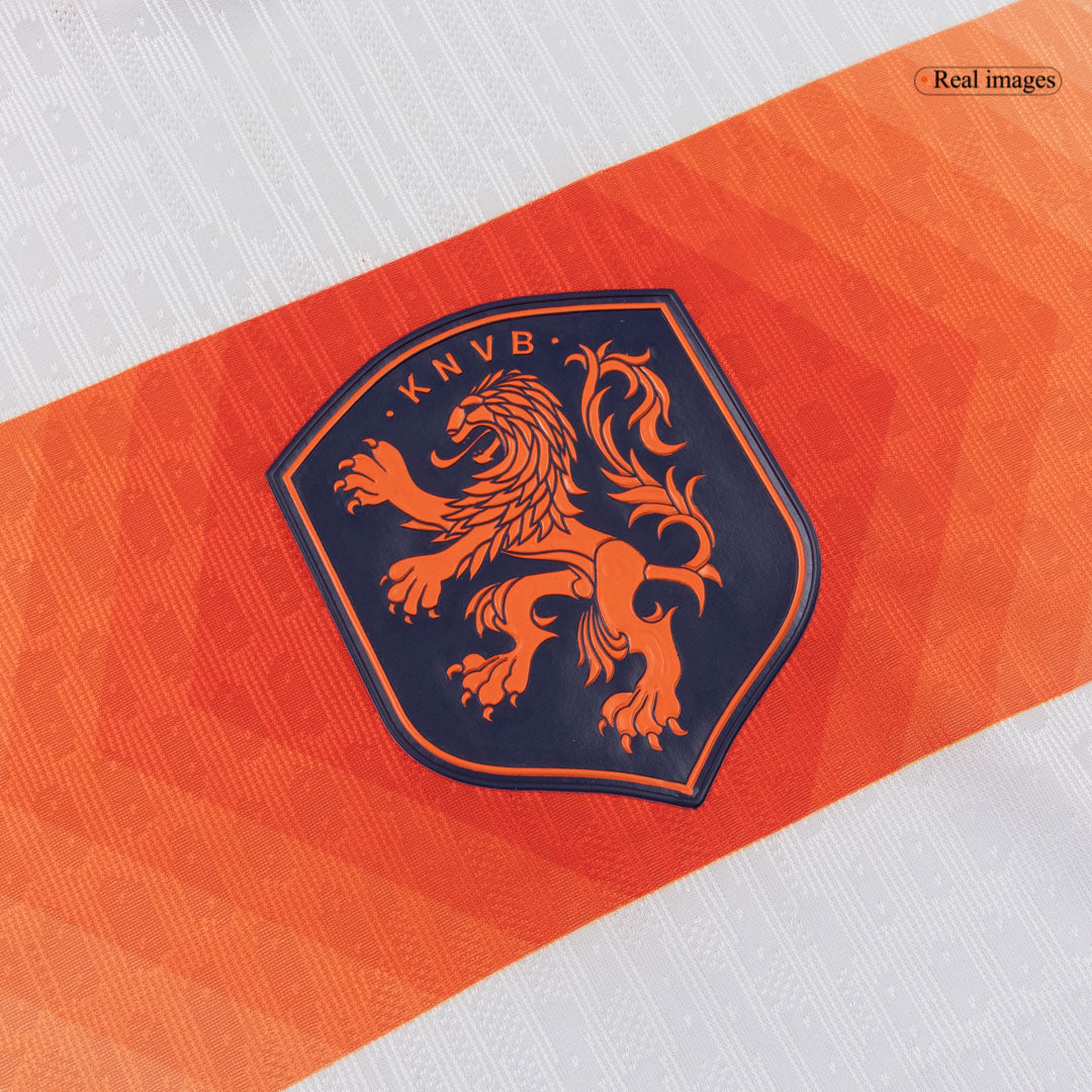 Men's Netherlands World Cup 2026 Player Version Away Soccer Jersey - Slim Fit