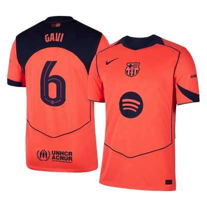 Barcelona 2025/26 Third Away Soccer Jersey - GAVI #6 – UCL