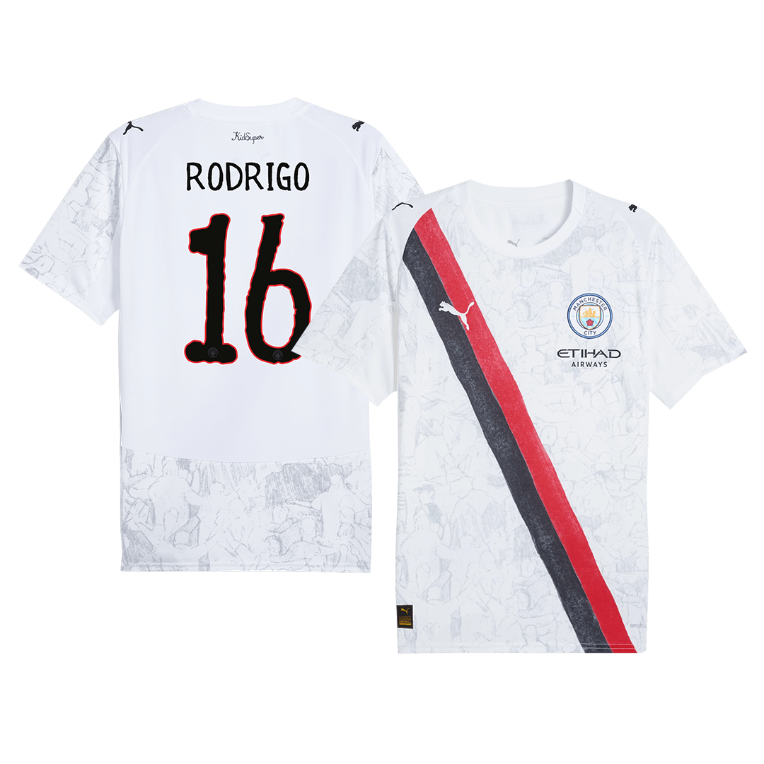 RODRIGO #16 Men's Manchester City World Cup 2025/26 KidSuper Soccer Jersey