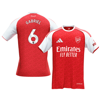 Arsenal 2025/26 Home Soccer Jersey - GABRIEL #6