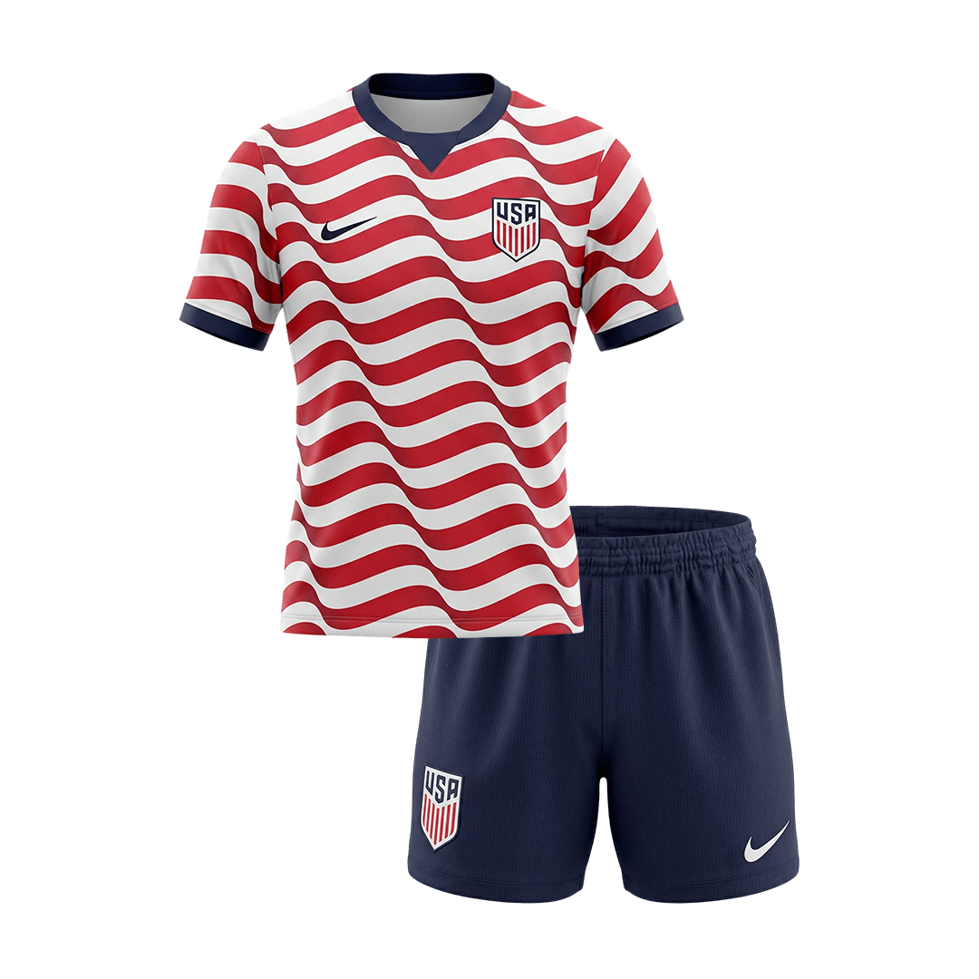 Kid's USA World Cup 2026 Home Soccer Jersey Kit [PREMIUM]