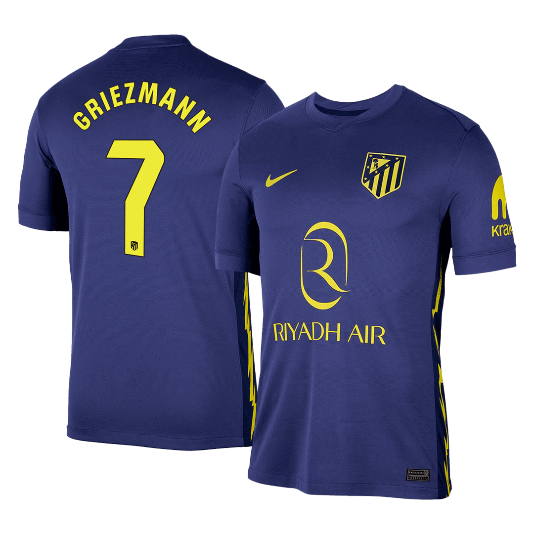 Atletico Madrid 2025/26 Away Soccer Jersey - GRIEZMANN #7
