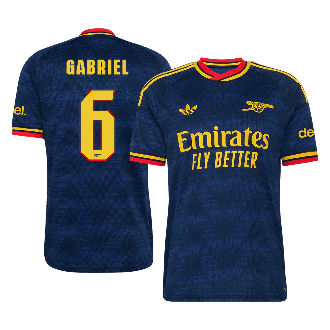 Arsenal 2026/27 Away Soccer Jersey - GABRIEL #6 – UCL
