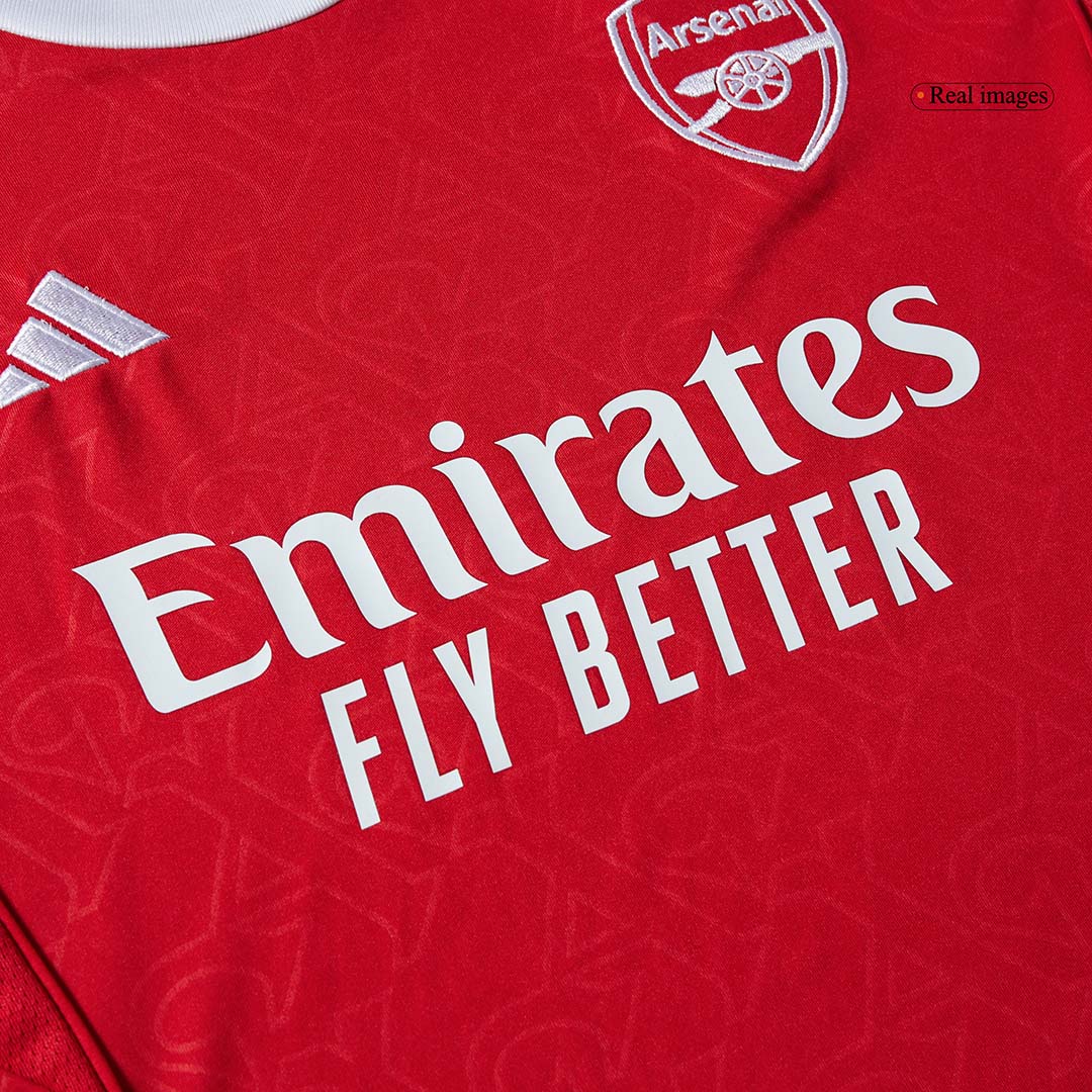 Kids Arsenal 2025/26 Home Soccer Full Kit