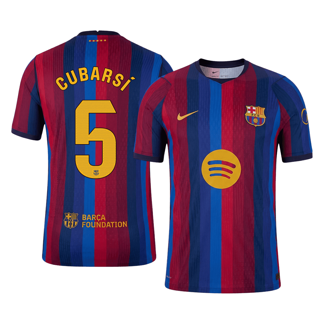 Barcelona 2026/27 Home Soccer Jersey - CUBARSÍ #5 (Player Edition)