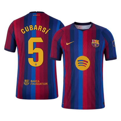 Barcelona 2026/27 Home Soccer Jersey - CUBARSÍ #5 (Player Edition)
