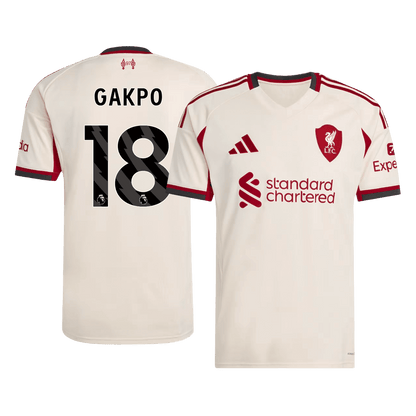 GAKPO #18 Men's Liverpool 2025/26 Away Soccer Jersey