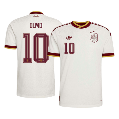 OLMO #10 Men's Spain World Cup 2026 Player Version Away Soccer Jersey - Slim Fit