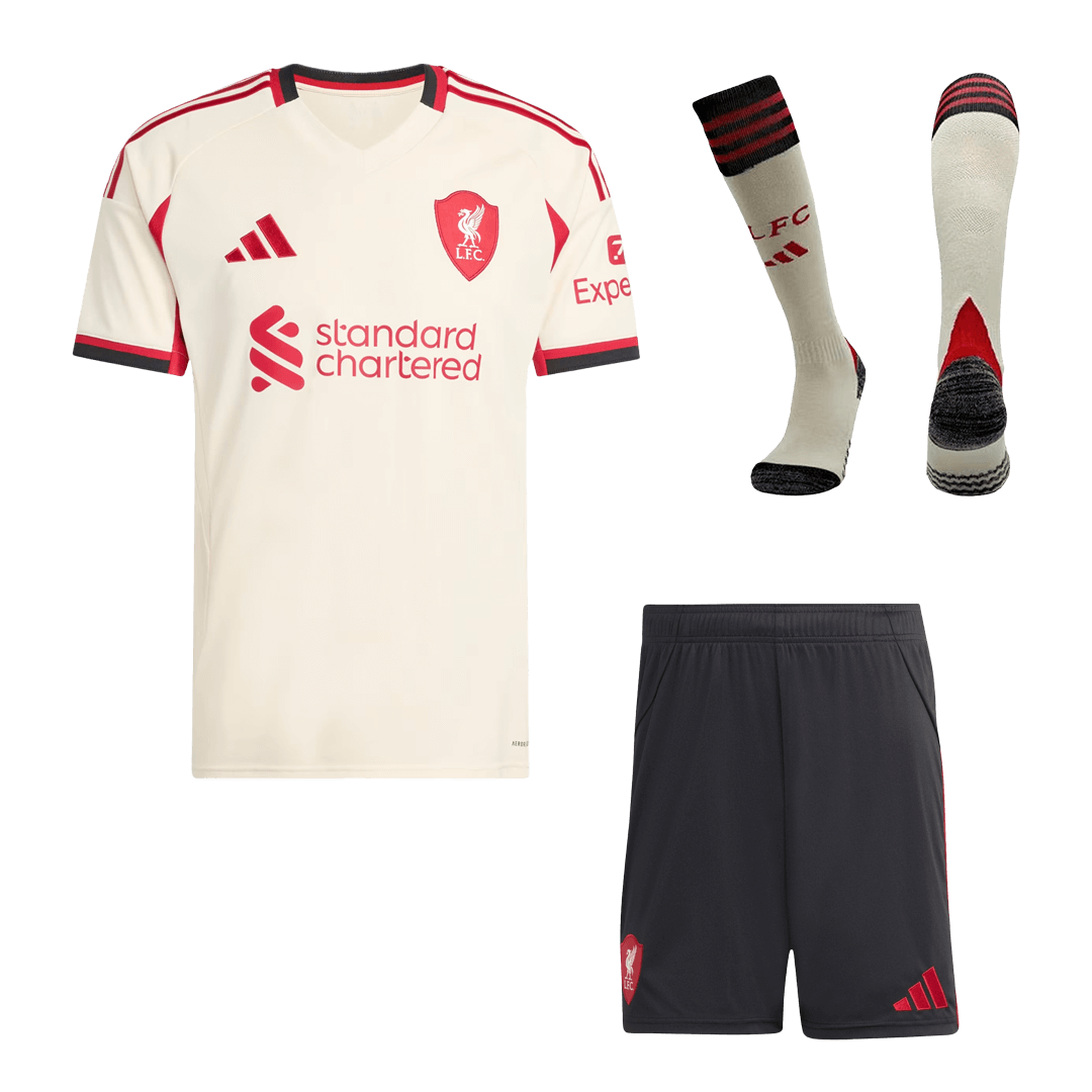 Liverpool 2025/26 Away Soccer Full Kit