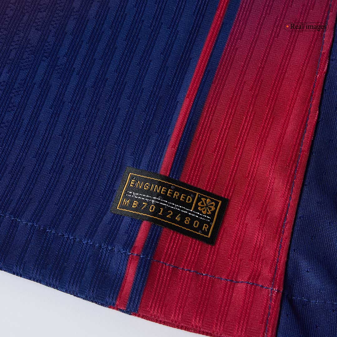 KOUNDE #23 Men's Barcelona 2025/26 Player Version Home Soccer Jersey - Slim Fit