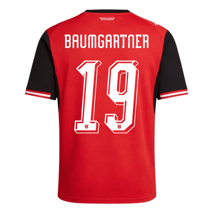 BAUMGARTNER #19 Men's Austria World Cup 2026 Home Soccer Jersey