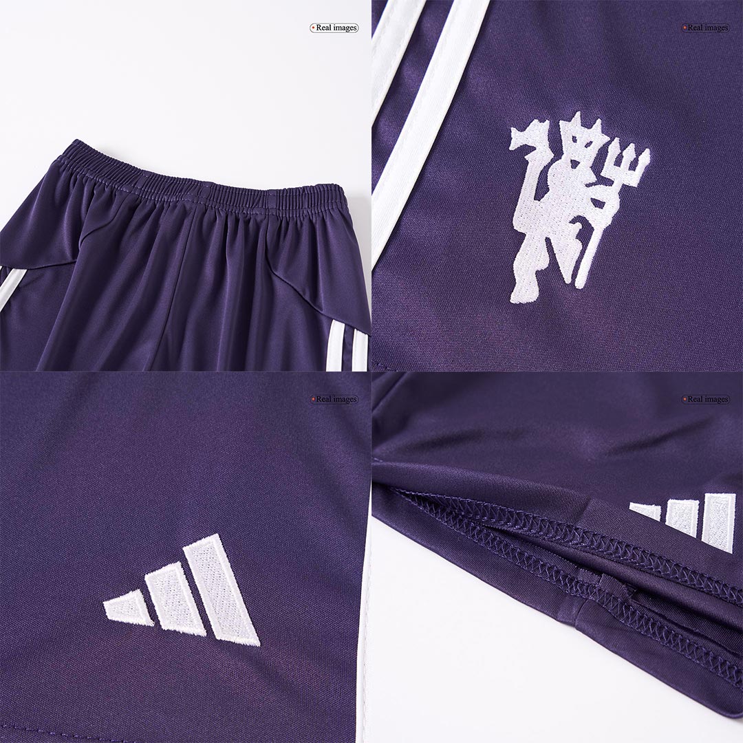 Kids Manchester United 2025/26 Away Soccer Full Kit