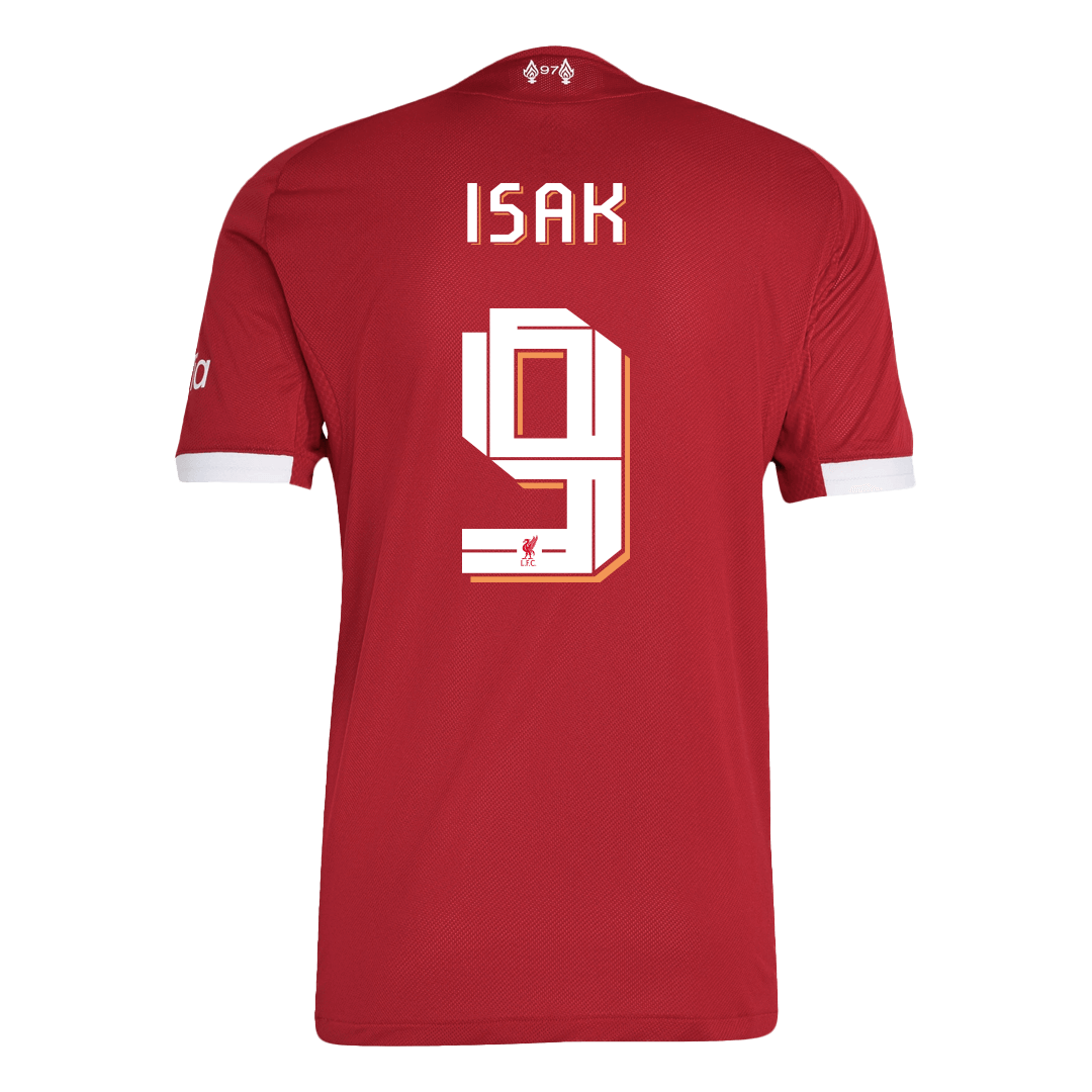 ISAK #9 Men's Liverpool UCL 2025/26 Player Version Home Soccer Jersey - Slim Fit