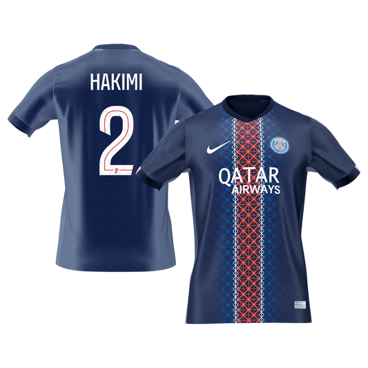 HAKIMI #2 Men's PSG 2025/26 Home Soccer Jersey [PREMIUM]