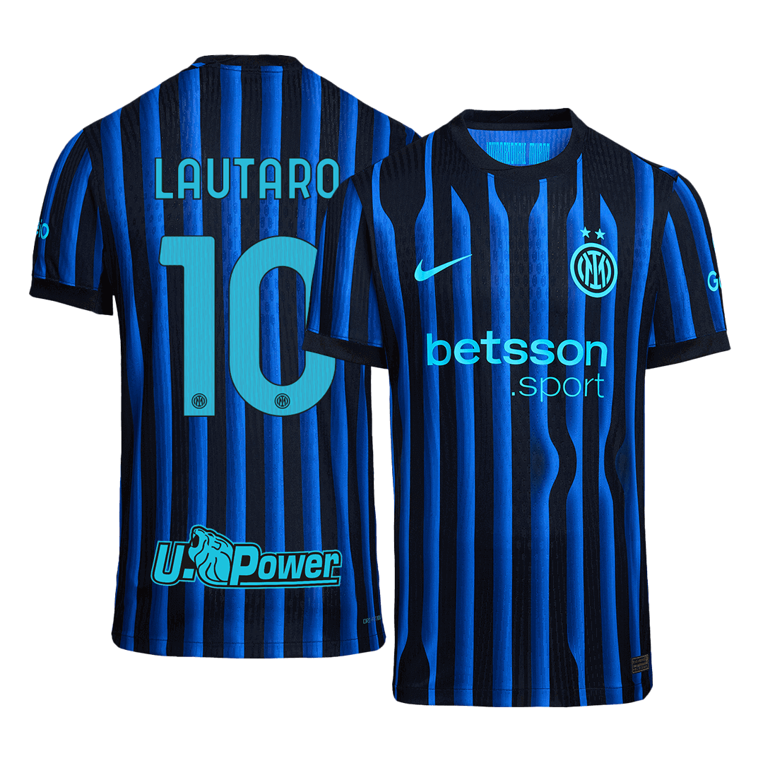 Inter Milan 2025/26 Home Soccer Jersey - LAUTARO #10 (Player Edition)
