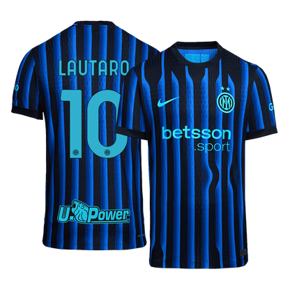 Inter Milan 2025/26 Home Soccer Jersey - LAUTARO #10 (Player Edition)