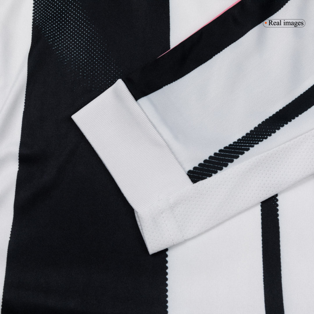 Men's Juventus 2025/26 Home Long Sleeve Soccer Jersey