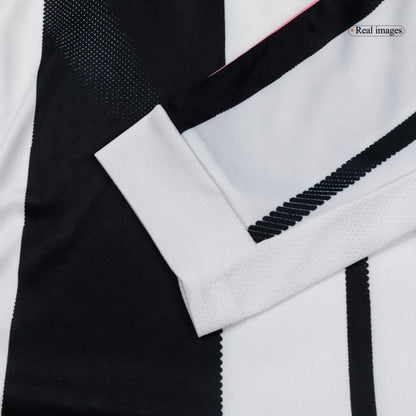 Men's Juventus 2025/26 Home Long Sleeve Soccer Jersey