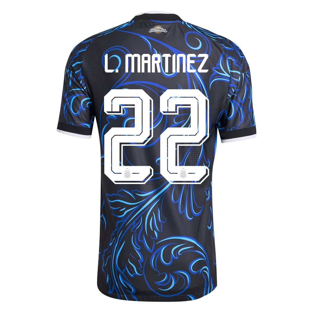 Argentina World Cup 2026 Away Soccer Jersey - L. MARTINEZ #22 (Player Edition)