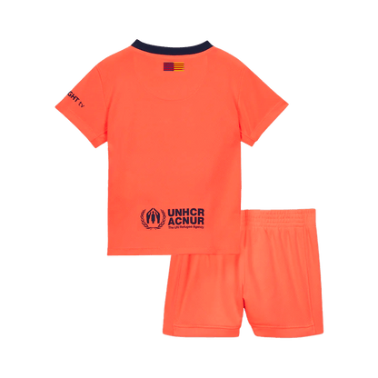 Kids Barcelona 2025/26 Third Away Soccer Kit