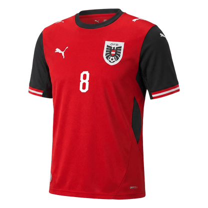 ALABA #8 Men's Austria World Cup 2026 Home Soccer Jersey