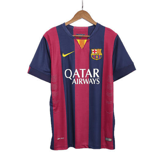 Retro Men's Barcelona 2014/15 Home Soccer Jersey