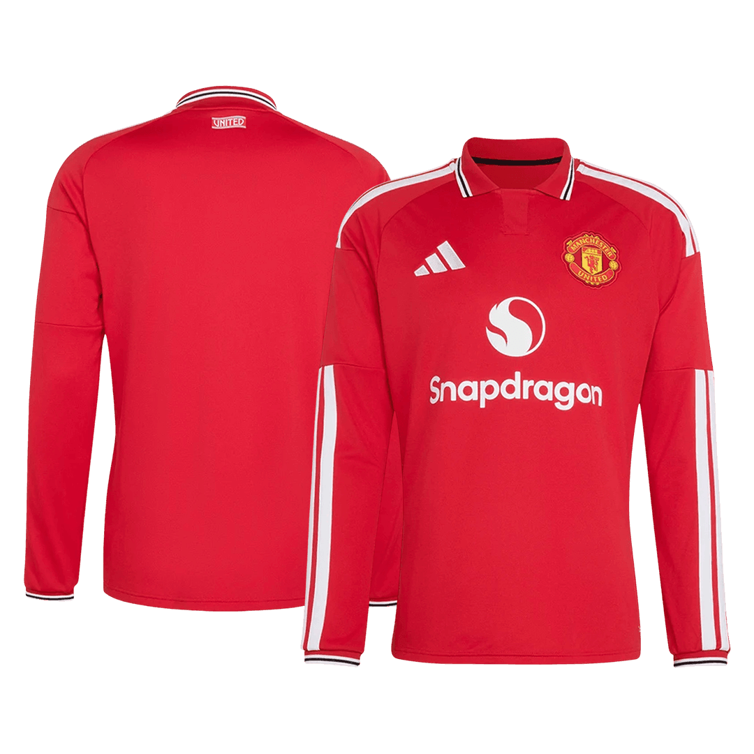 Manchester United 2026/27 Long Sleeve Home Soccer Jersey