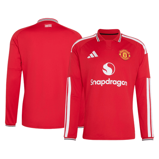 Manchester United 2026/27 Long Sleeve Home Soccer Jersey
