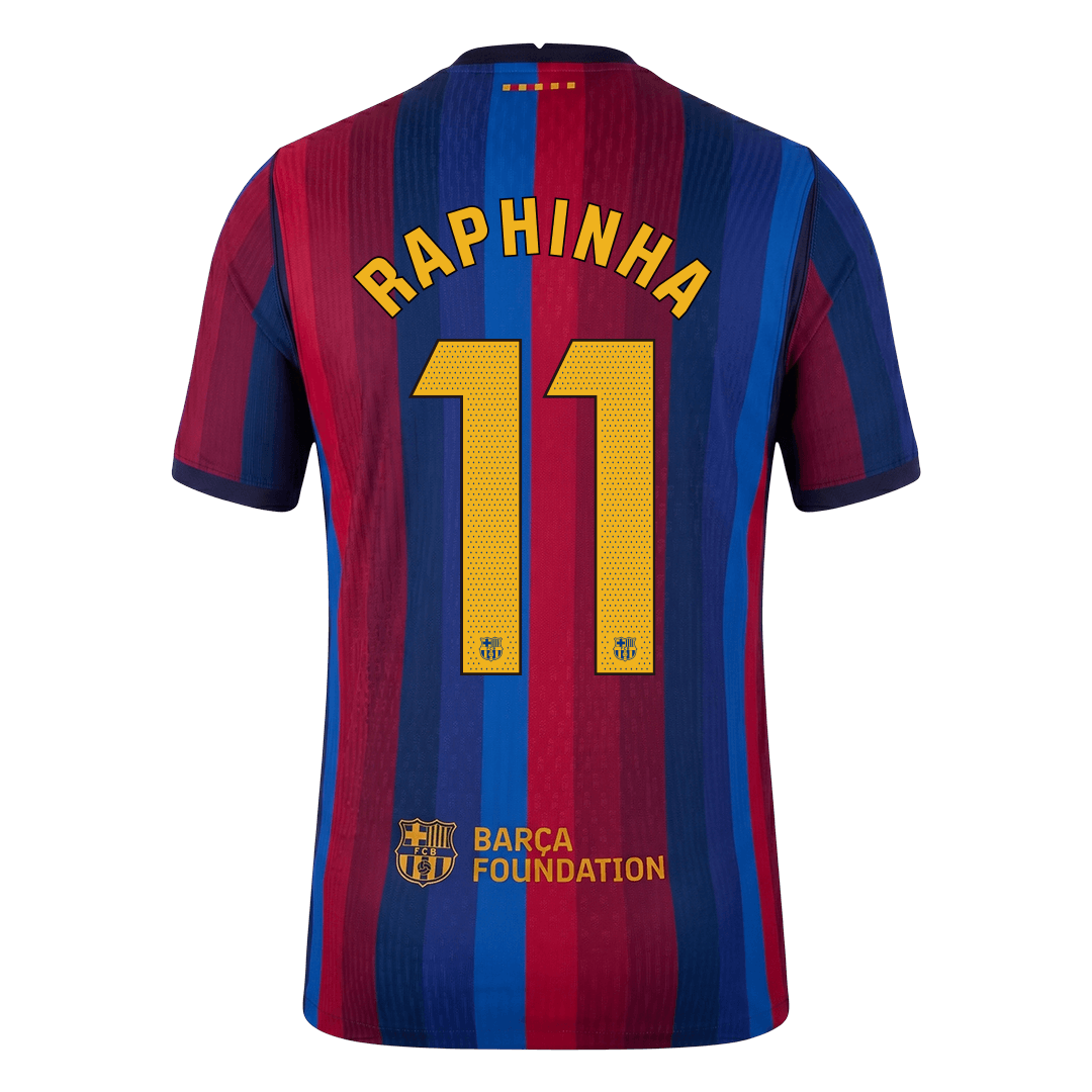 Barcelona 2026/27 Home Soccer Jersey - RAPHINHA #11 (Player Edition)