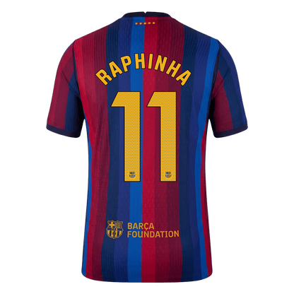 Barcelona 2026/27 Home Soccer Jersey - RAPHINHA #11 (Player Edition)