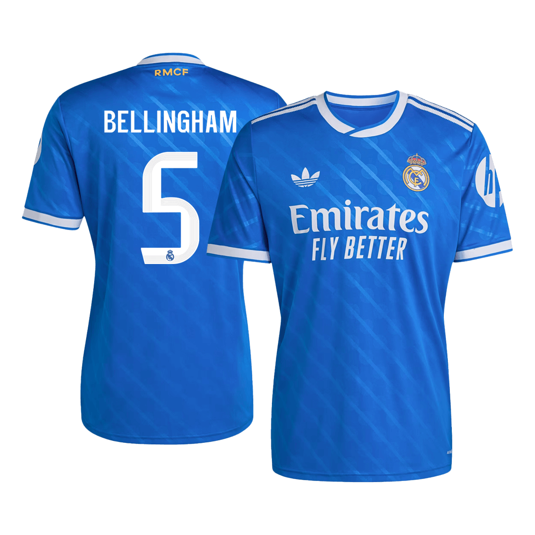 BELLINGHAM #5 Men's Real Madrid 2025/26 Third Away Soccer Jersey
