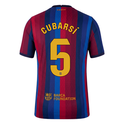 Barcelona 2026/27 Home Soccer Jersey - CUBARSÍ #5 (Player Edition)