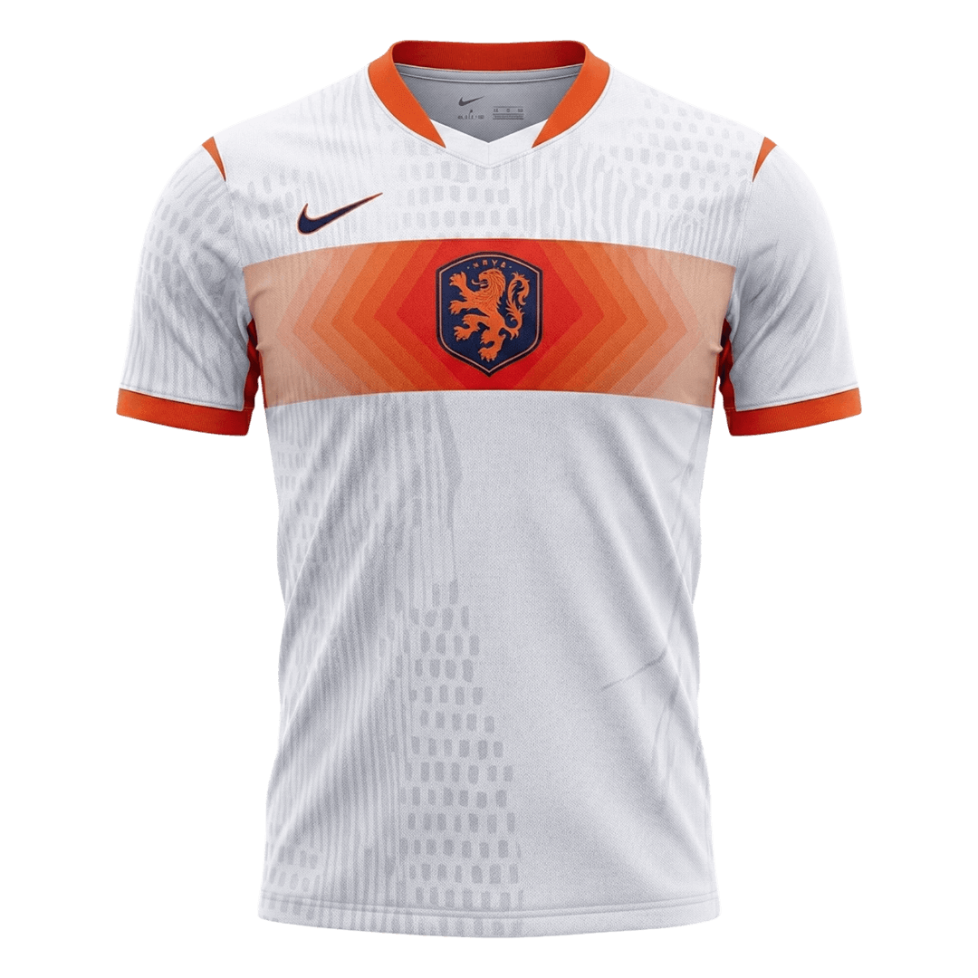 Men's Netherlands World Cup 2026 Player Version Away Soccer Jersey - Slim Fit