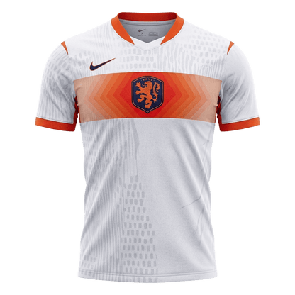 Men's Netherlands World Cup 2026 Player Version Away Soccer Jersey - Slim Fit