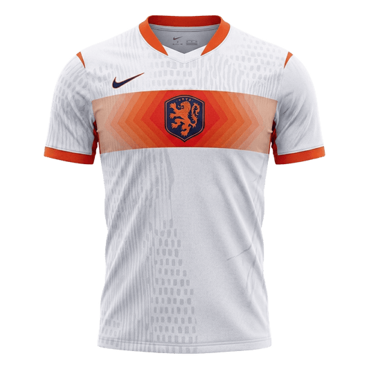 Men's Netherlands World Cup 2026 Player Version Away Soccer Jersey - Slim Fit