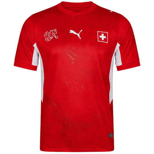 Men's Switzerland World Cup 2026 Player Version Home Soccer Jersey - Slim Fit