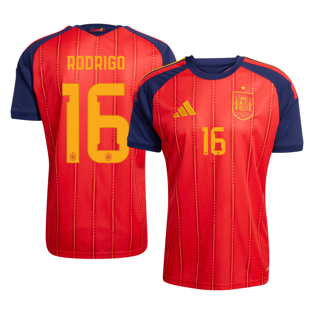 RODRIGO #16 Men's Spain World Cup 2026 Home Soccer Jersey [PREMIUM]
