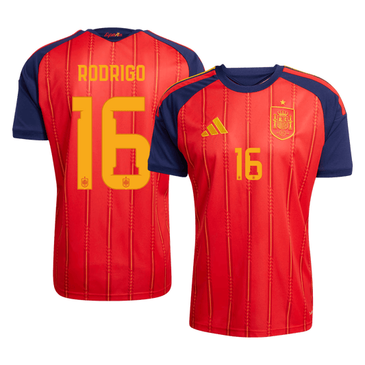 Spain World Cup 2026 Home Soccer Jersey - RODRIGO #16